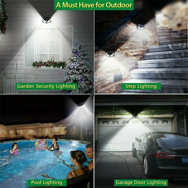 2 Pack Outdoor Solar Lights, Motion Sensor Solar Wall Lights, Wireless Solar Motion Lights Security Lights for Exterior Patio,Yard,Garden,Front Door