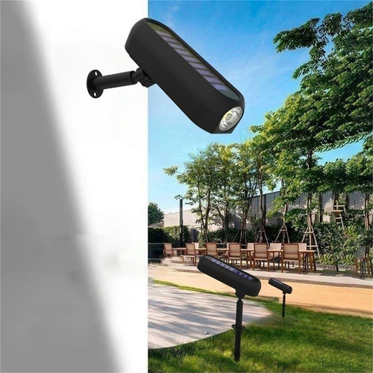 Solar Lights Outdoor, 2 Pack Solar Powered Landscape Spotlights Waterproof, Ourtdoor Spot Lights Stake Lights for Garden Walkway Yard Porch Pool