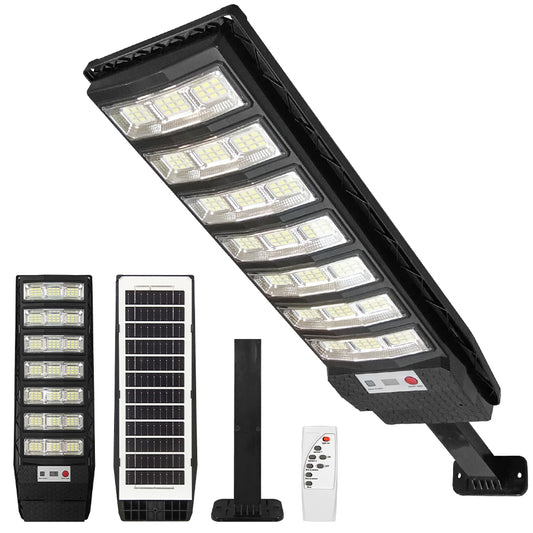80000LM Solar Street Lights Outdoor, Solar Street Lights Dusk to Dawn, Motion Sensor Solar Flood Security Lights Waterproof, Outdoor Solar Lights for Patio Garage Courtyard