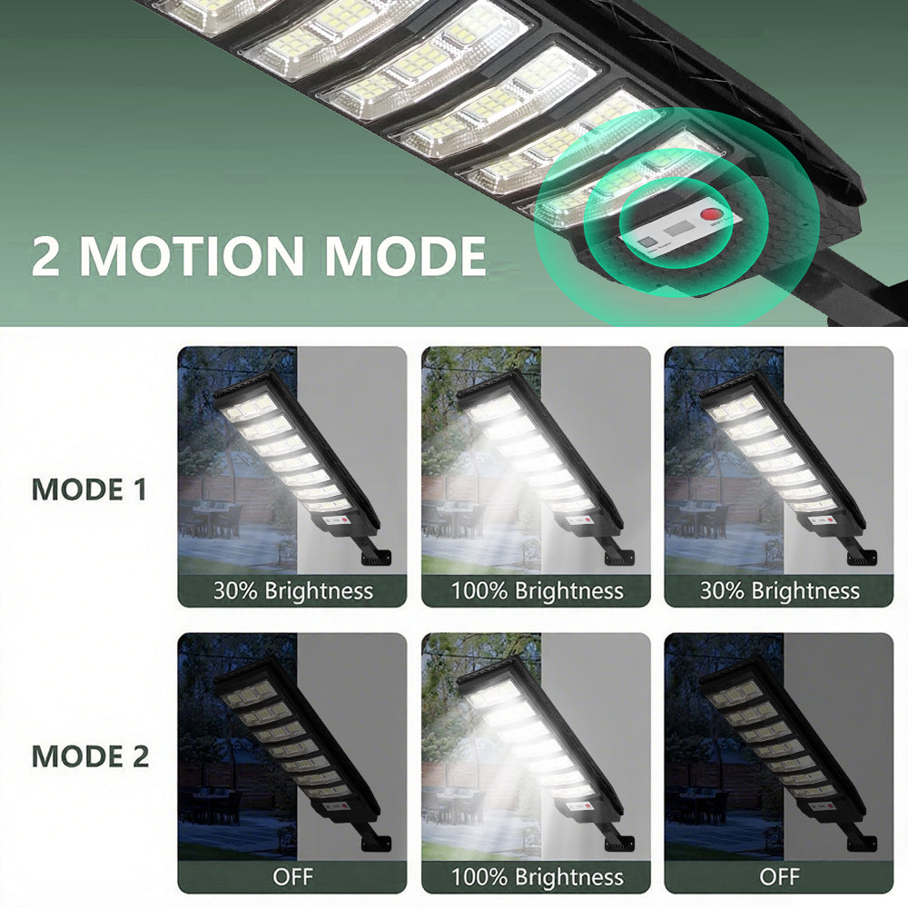 80000LM Solar Street Lights Outdoor, Solar Street Lights Dusk to Dawn, Motion Sensor Solar Flood Security Lights Waterproof, Outdoor Solar Lights for Patio Garage Courtyard