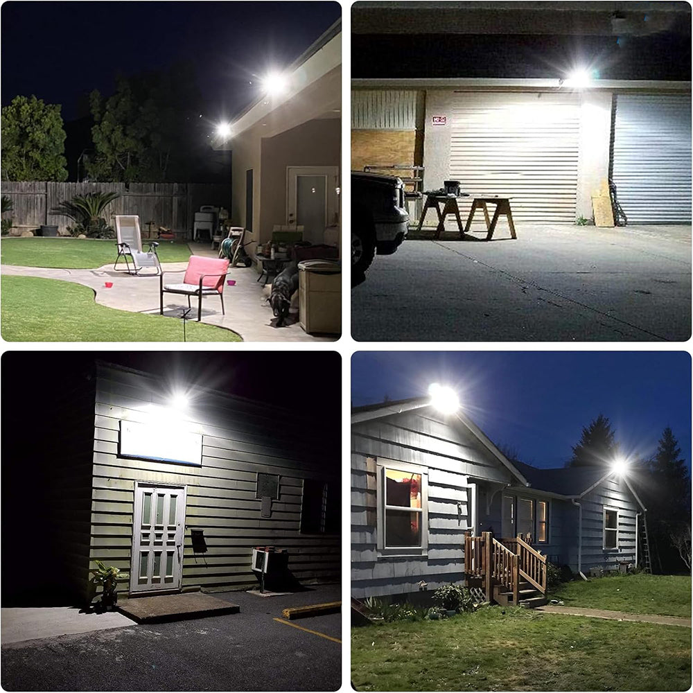 Super Bright Solar Street Lights, 5500LM Motion Sensor Solar Outdoor Lights, Waterproof Security Flood Lights, Dusk to Dawn Solar Lights for Outside Garden Yard Patio
