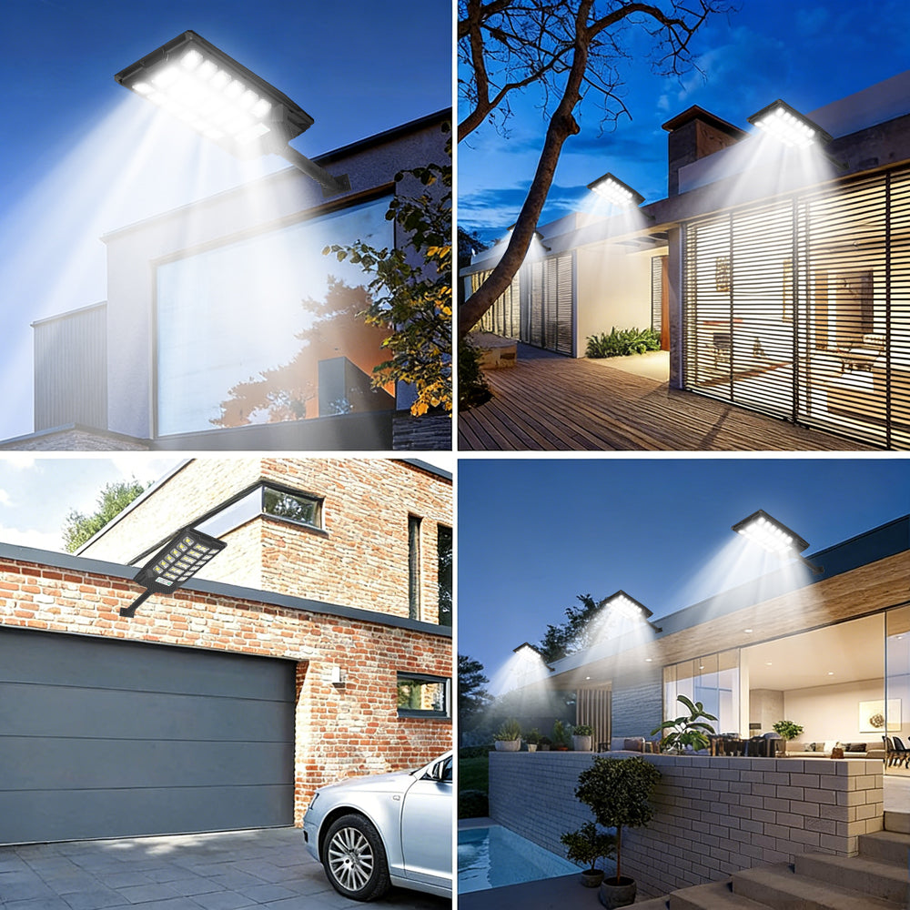 Solar Lights Outdoor, 60000LM Waterproof Street Lights Outdoor, Motion Sensor Solar Parking Lot Lights Dusk to Dawn, Outdoor Lights for Yard, Garage, Driveway